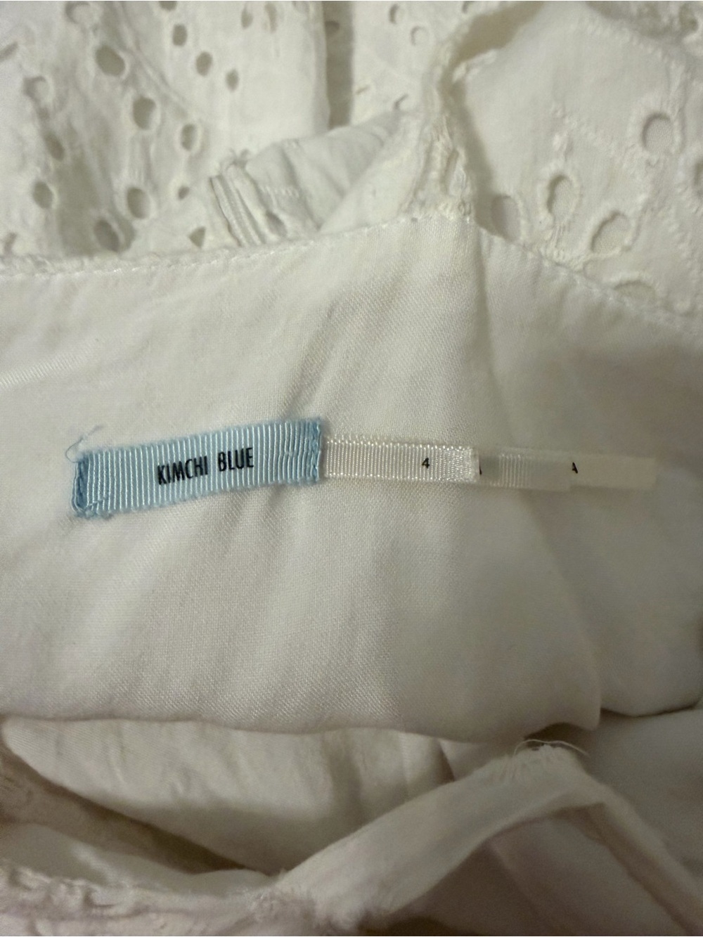 Urban Outfitters Kimchi Blue Cotton Mini Sun Dress in White - Picture 3 of 4